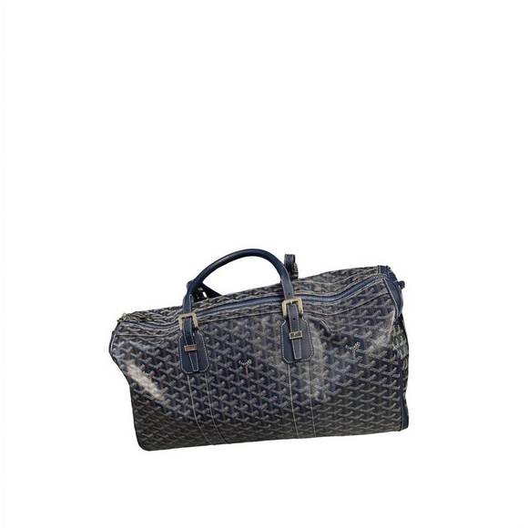 GOYARD pre-loved boston duffel 50 in navy - Picture 2 of 4